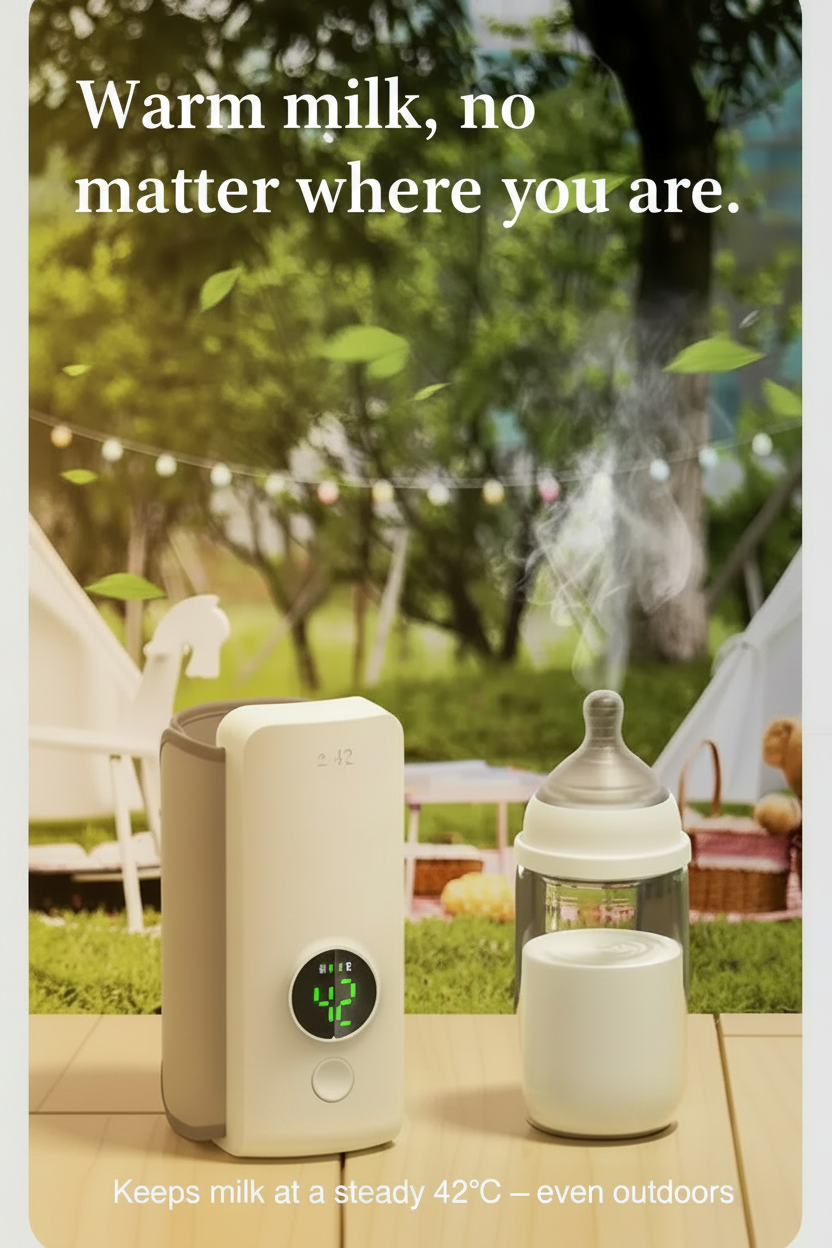 Baby Bottle Warmer – With Description Overlay