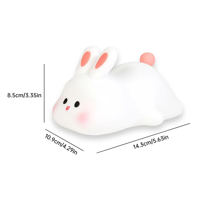 Cute Bunny LED Night Light – Touch Sensor Nursery Lamp