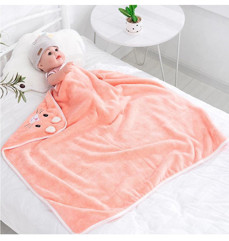 CuddleSoft Baby Hooded Bath Towel – Cute Animal Design