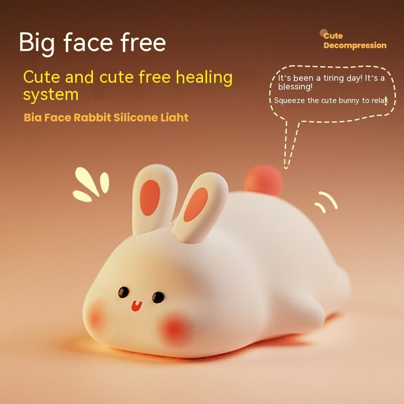 Cute Bunny LED Night Light – Touch Sensor Nursery Lamp