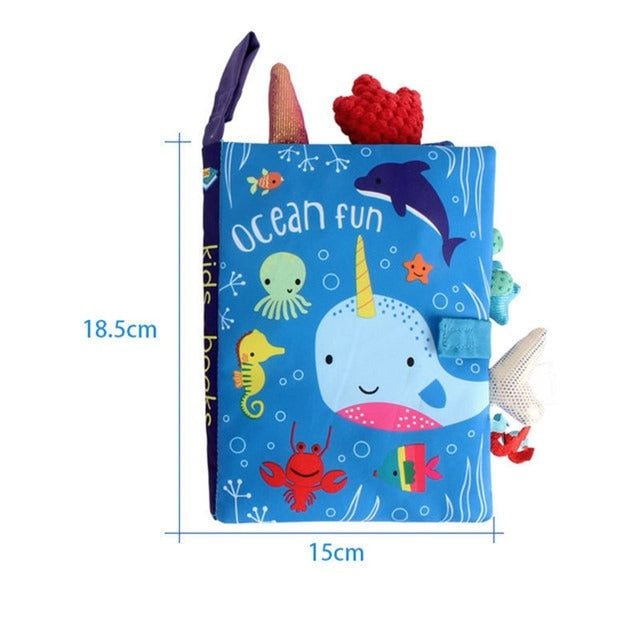 Soft Fabric Baby Rattles Cloth Book