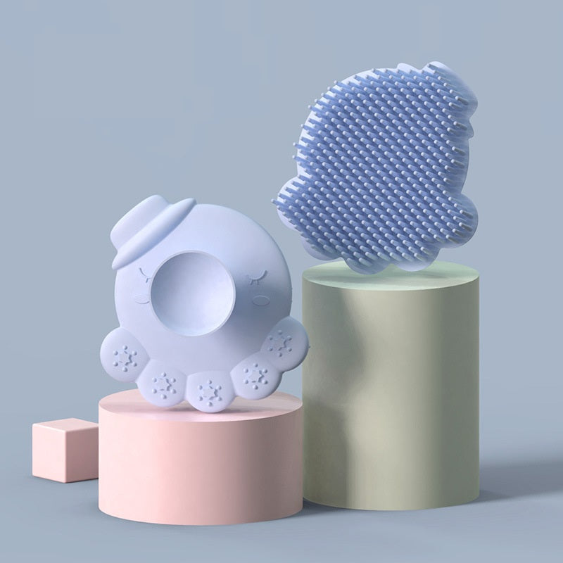 Silicone Baby & Toddler Bath & Shampoo Massage Brush