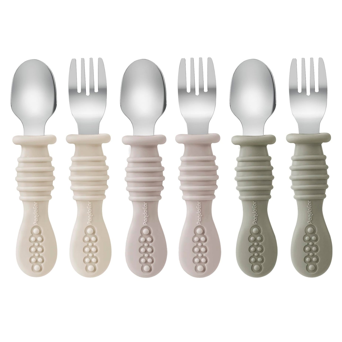 6-Piece Toddler Self-Feeding Utensil Set