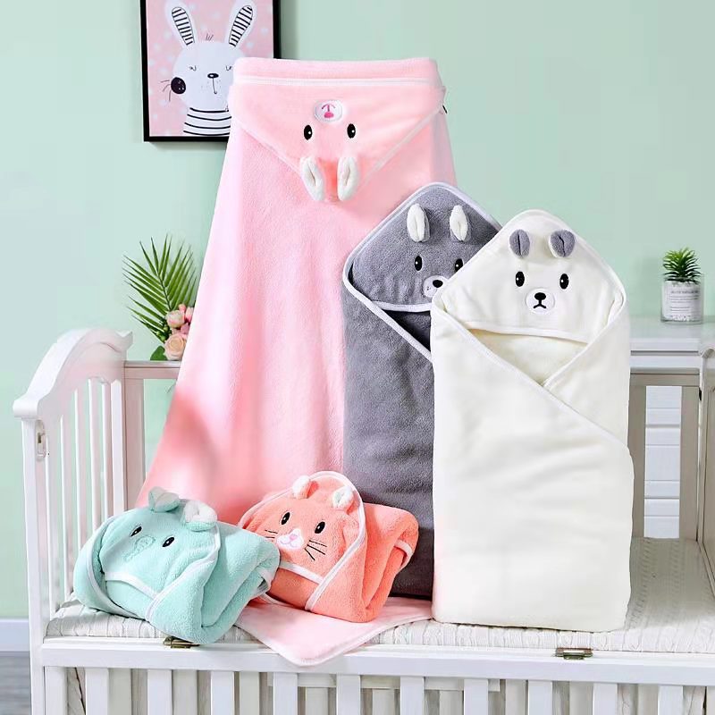 CuddleSoft Baby Hooded Bath Towel – Cute Animal Design