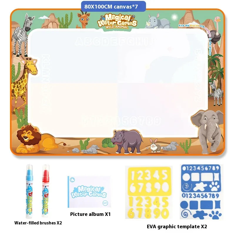 Magic Water Drawing Mat for Kids –  Reusable Mess-Free Drawing Board