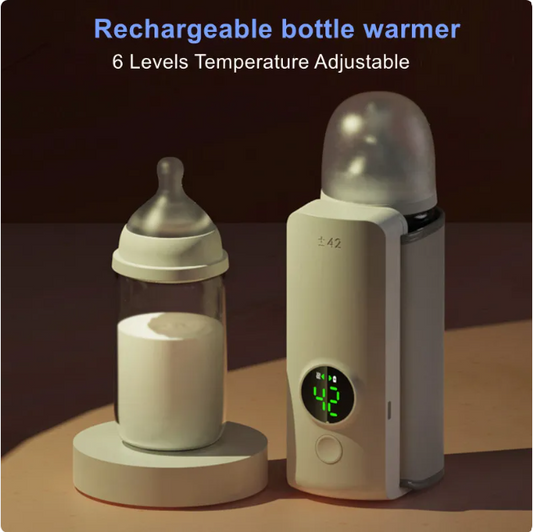 Smart Portable Bottle Warmer| USB Rechargeable with Temperature Display