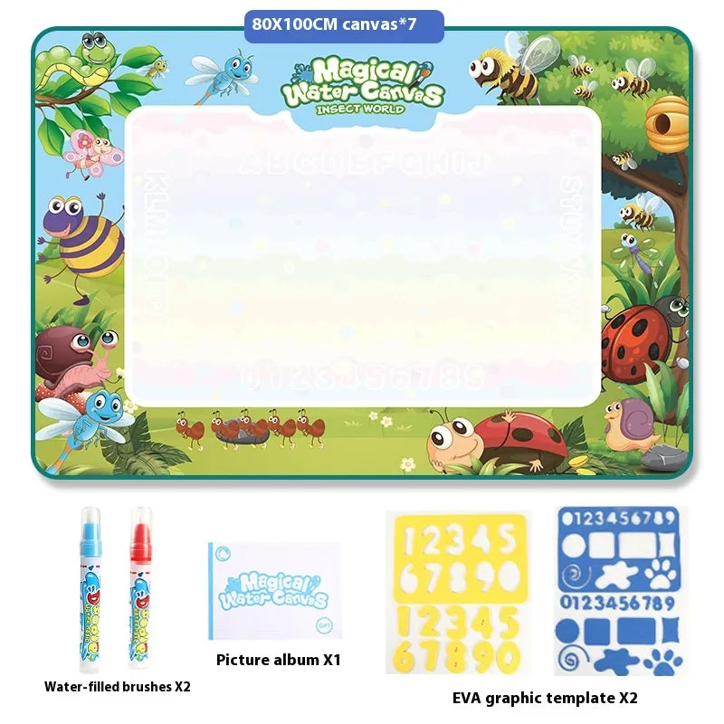 Magic Water Drawing Mat for Kids –  Reusable Mess-Free Drawing Board