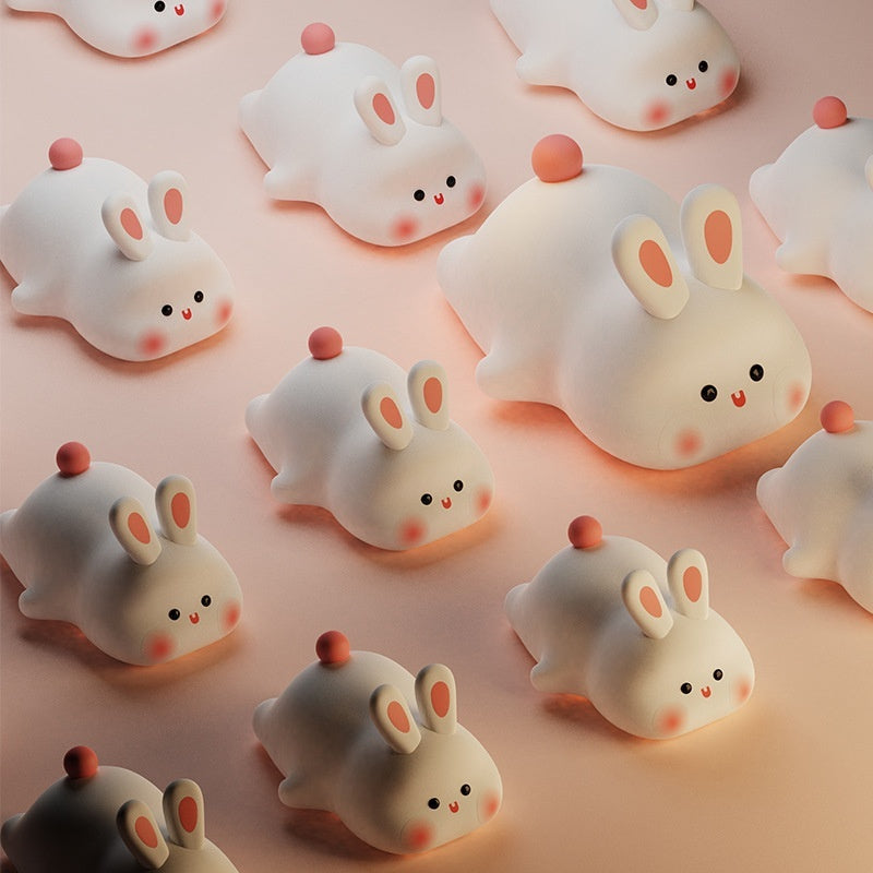 Cute Bunny LED Night Light – Touch Sensor Nursery Lamp