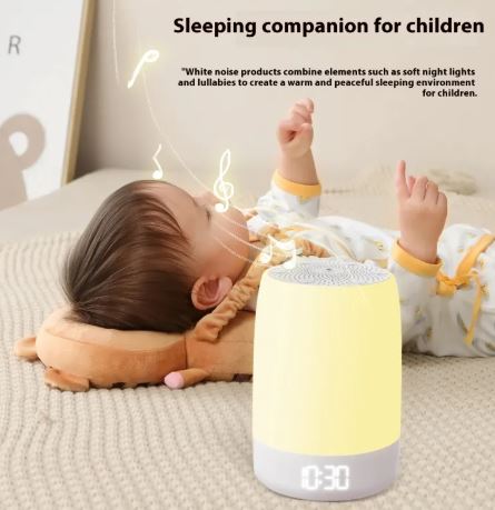Baby Sleep Sound Machine with Night Light & Timer