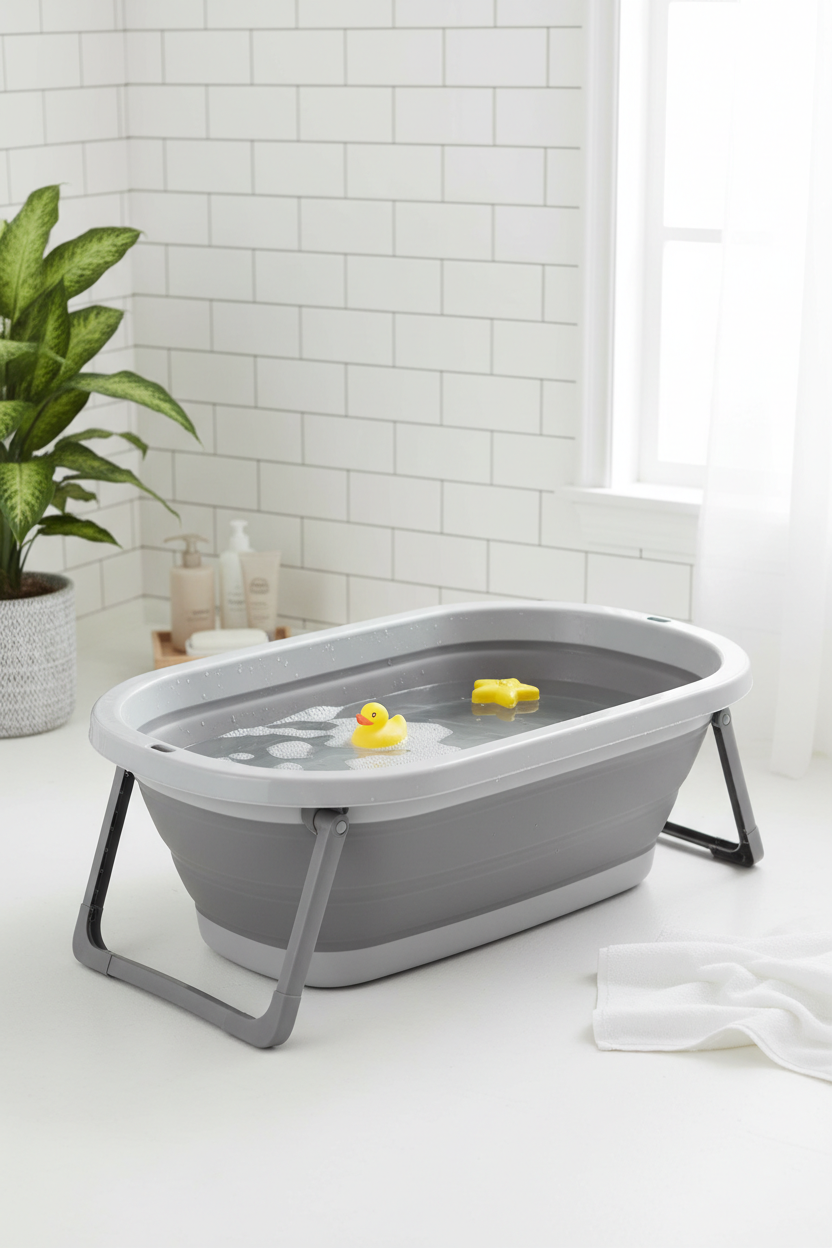 Baby Bath Bathroom Setup