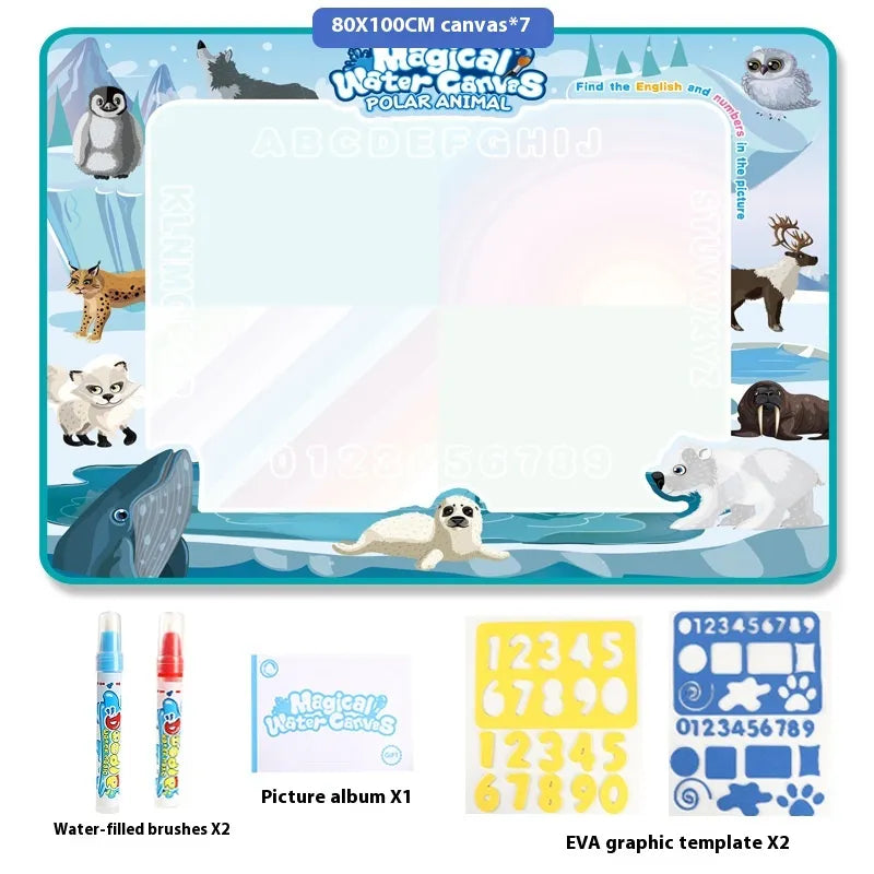 Magic Water Drawing Mat for Kids –  Reusable Mess-Free Drawing Board