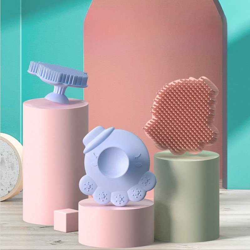 Silicone Baby & Toddler Bath & Shampoo Massage Brush