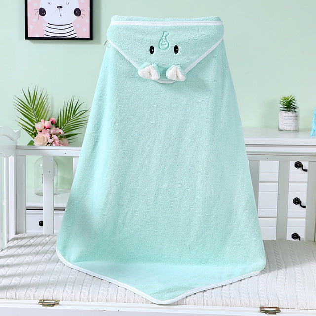 CuddleSoft Baby Hooded Bath Towel – Cute Animal Design