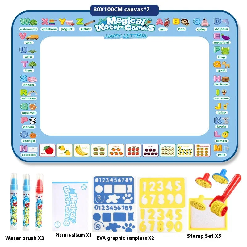 Magic Water Drawing Mat for Kids –  Reusable Mess-Free Drawing Board