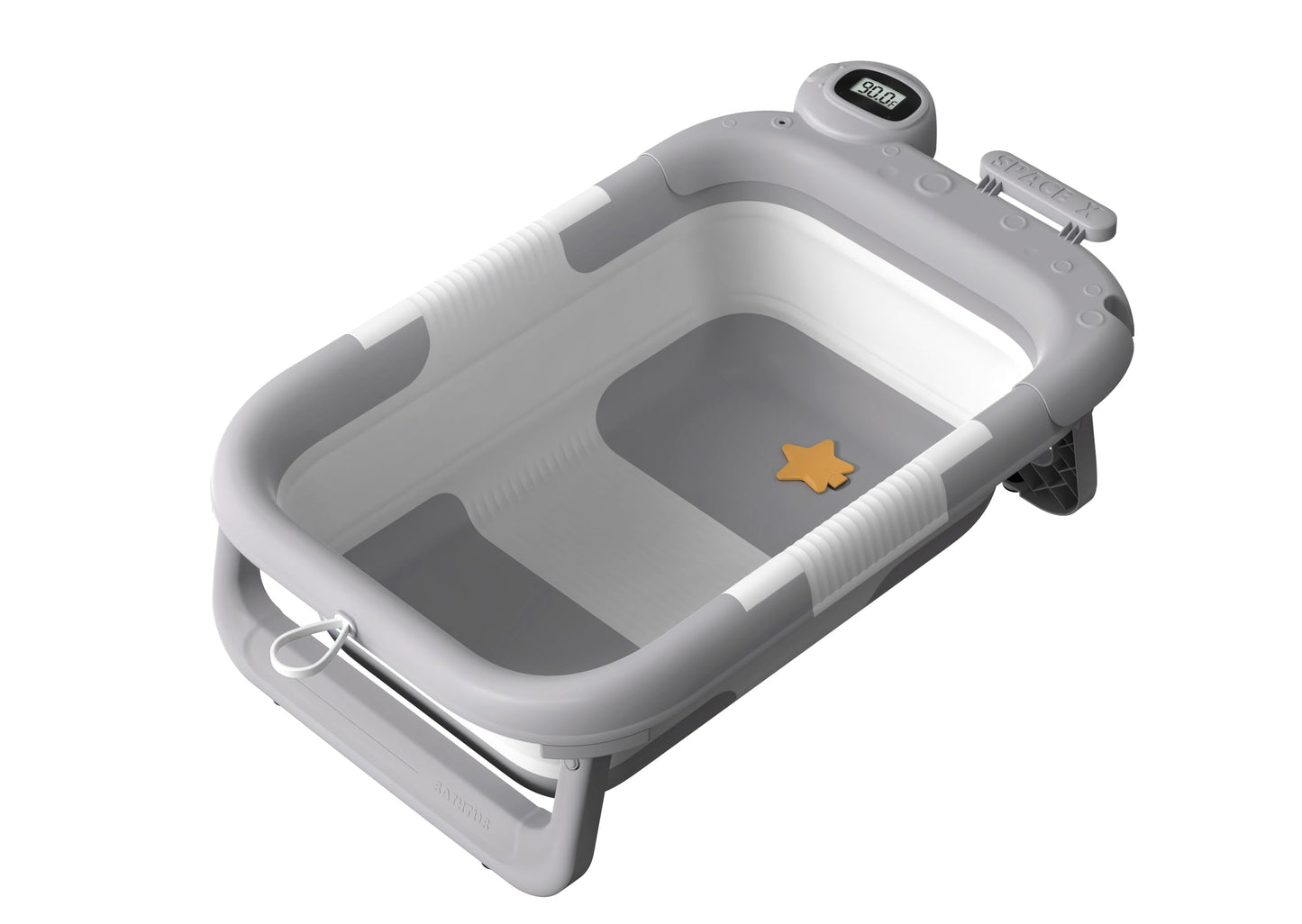 Collapsible Baby Bath Tub with Cushion & Temperature Indicator