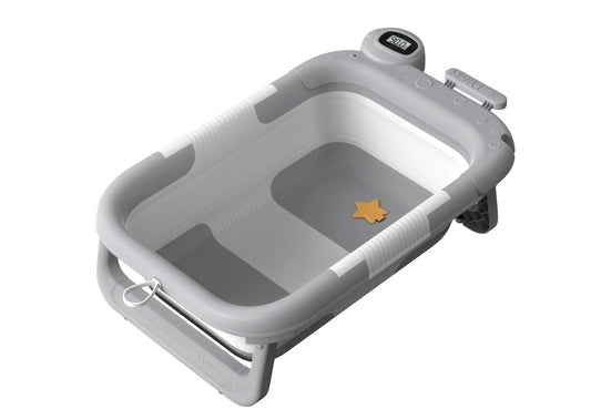 Collapsible Baby Bath Tub with Cushion & Temperature Indicator