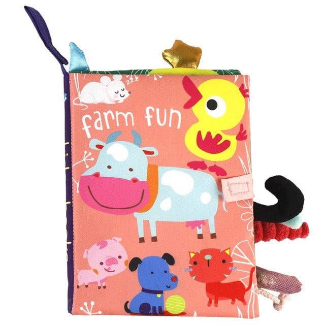 Soft Fabric Baby Rattles Cloth Book
