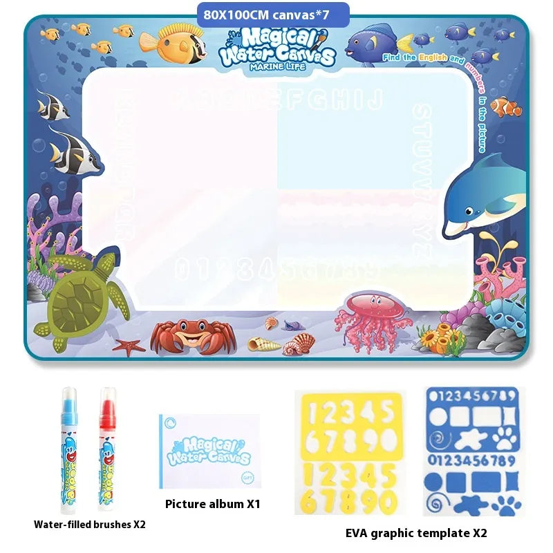 Magic Water Drawing Mat for Kids –  Reusable Mess-Free Drawing Board