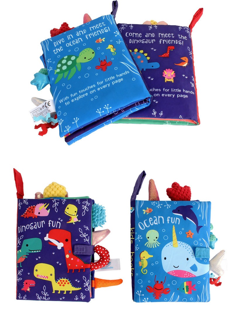 Soft Fabric Baby Rattles Cloth Book