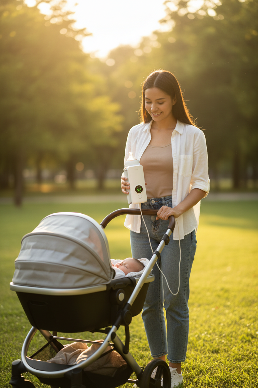 Realistic Baby Stroller Lifestyle